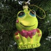 Cody Foster 4.0 Inch Retro Frog Christmas Bow Tie Flowers Tree Ornaments - 3 of 3