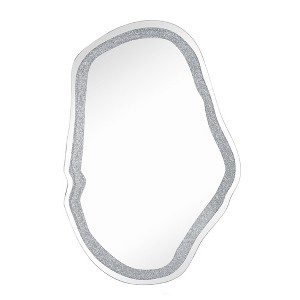 LNC Irregular Silver Wall Mirror,32.5"W x 47.2"H,31.9"W x 47.2 "H, 31.9"W x 47.9" H ,Silver,Black,Gold - 1 of 4