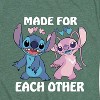 Women's - Lilo and Stitch - Made For Each Other Short Sleeve Graphic T-Shirt - 2 of 4