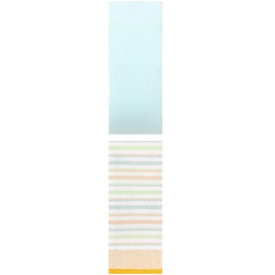 REGALWOVEN Bathroom Hand Towels Cotton Soft Absorbent Towel Set 13" x 30"/13" x 27" 2 Pcs