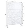 Vynxaria Metal  Screen - Freestanding Decorative Divider for Indoor & Outdoor Use - 3 of 4