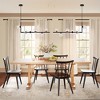 Rennnsan Alvira 37" W 6 -Light Glass Dimmable Modern Linear Kitchen Island Pendant in Black - 4 of 4