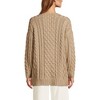 Lands' End Women's Oversized Drifter Cable Tunic Sweater - 2 of 3