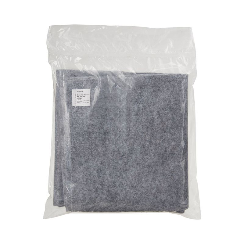 McKesson Disposable Polyester Blanket, Gray, 40 in. x 80 in., 2 of 3