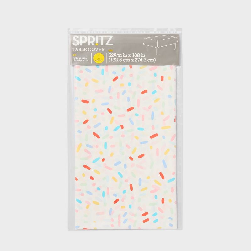 Sprinkle Print Ice Cream Social Rectangular Table Cover - Spritz&#8482;, 3 of 4