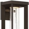 Minka Lavery Modern Outdoor Wall Light Fixture Oil Rubbed Bronze LED 13" Clear Seeded Glass for Post Exterior Porch Yard Patio - 2 of 3