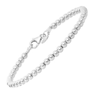 Silpada 'Falling Water' Natural Plated Hematite Beaded Bracelet in Sterling Silver, 7.5" - 1 of 4
