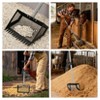 Heavy-Duty Chicken Coop Rake with 5-Level Adjustable Handle 24"-68.8", 15" Wide Galvanized Metal Scoop, Multi-Purpose Cleaning Tool - 4 of 4