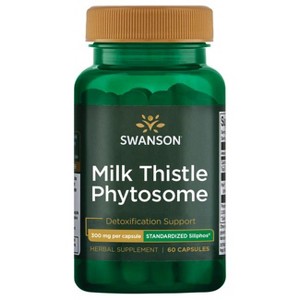 Swanson Herbal Supplements Milk Thistle Phytosome - Standardized Siliphos 300 mg 60 Caps. - 1 of 2