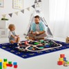 TROPOW Kids Rug Educational Learning Carpet Large Kidsroom Rug Non-Slip Ultra-Soft Galaxy Planets Stars Rug Solar System Area Rug for Bedroom - 2 of 4