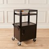 ECR4Kids AV Presentation Cart Stand with Storage Box, Black - image 4 of 4