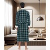 ADR Men's Plush Fleece Bathrobe, Warm Cozy Bath Robe - 3 of 4