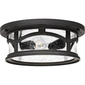 Quoizel Lighting Marblehead 2 - Light Flush Mount in  Mystic Black - 1 of 4