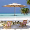 Mondawe 7.5 FT Patio Umbrella, Outdoor Table Umbrella with Push Button Tilt and Crank, Waterproof Market Umbrella with 8 Sturdy Ribs - 2 of 4