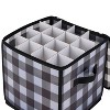 Organize It All 64ct Ornament Storage Organizer Buffalo Plaid - 4 of 4