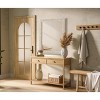 Elegant Lighting Rectangle Cornhusk Mirror 36x42 in Linen White - 3 of 4