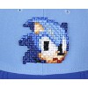 Sonic The Hedgehog Hat - Sonic Pixel Face Adjustable Snapback Hat Cap - 3 of 4