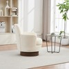 Swivel Barrel Chair with Gold Stainless Steel Base, High-Density Sponge Cushion and Easy Assembly - 4 of 4
