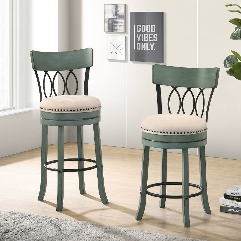 Set of 2 24" Darlowe Swivel Counter Height Barstools - HOMES: Inside + Out, 4 of 6