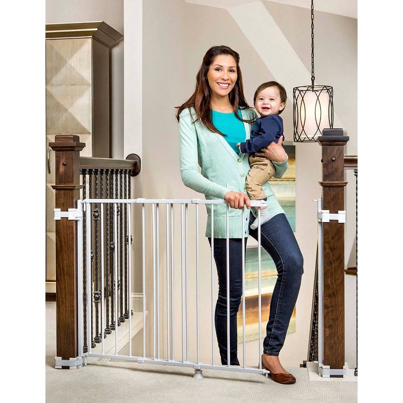 Regalo Top Of Stairs Metal Baby Gate, 1 of 5