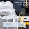 R.W.FLAME Portable Ice Maker,self-cleaning,makes 9 cubes in 6 minutes,26.5 lbs/24h,includes ice scoop and basket,2 ice cube sizes for home,office - 4 of 4