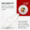 Impresa 11.25" Replacement Microwave Glass Plate - Clear Turntable Tray - 3 of 4