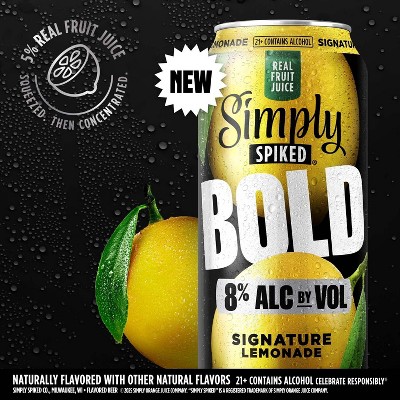 Simply Spiked Bold Lemonade Flavored Beverages - 24 fl oz Can