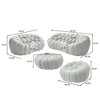 WJSHome Bubble Sofa Curved Couch Set, Breathable Mesh Fabric Bean Bag Sofa ( 1 Seater, 2 Seater, 3 Seater, Ottoman) - 2 of 4