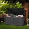 VisioGear Lockable Deck Boxes, Multi-Capacity Outdoor Storage Deck Box, Small Patio Storage Bin for Garden Tools - 4 of 4