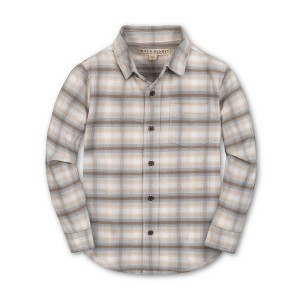 Hope & Henry Boys'  Long Sleeve Flannel Button Down Shirt, Kids - 1 of 3