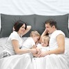 PiccoCasa Breathable Soft Embroidery Zipper Brushed Pillowcases 2 Pcs - 3 of 4