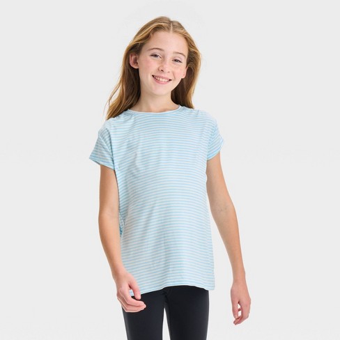 Girls' Short Sleeve Fashion T-shirt - All In Motion™ : Target