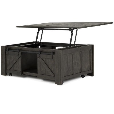 Magnussen Home Garrett Rectangular Lift-Top Cocktail Table with Casters