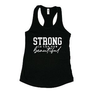 Simply Sage Market Women's Strong Is The New Beautiful Racerback Tank - 1 of 4