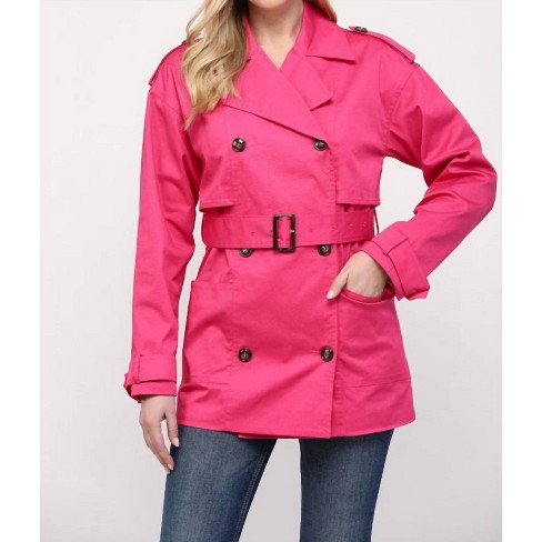 Women s Belted Short Trench Coat Fate M Target