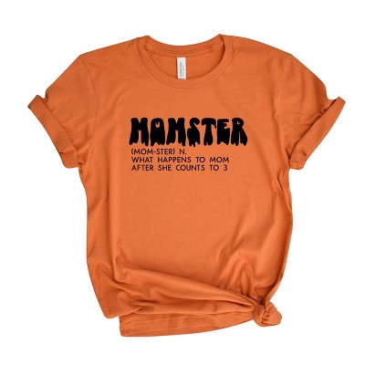 Simply Sage Market Halloween Momster Definition Short Sleeve Tee - XL - Orange