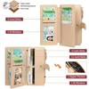FATMOON Women’s RFID Blocking Trifold Wallet – Large Capacity Leather Floral Wallet,20 Card Slots & Zippered Pockets for Daily Use, Travel - 2 of 4