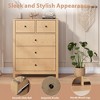 5-Drawer Dresser - Tall Wooden Chest with Deep Drawers & Metal Knobs, Modern Storage for Kids' Bedroom, Entryway, and Hallway - 4 of 4
