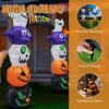 8.2 FT Cute Halloween Inflatables Pumpkin Archway Outdoor Decoration, Giant Blow up Yard Decorations for Holiday Party Front Yard Lawn Garden Decor - 3 of 4
