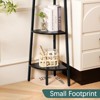 Aoibox 5-Tier Corner Bookshelf Metal Frame Wood Ladder Shelves Tall Bookcase Plant Stand Space Saving Display Shelf - 4 of 4