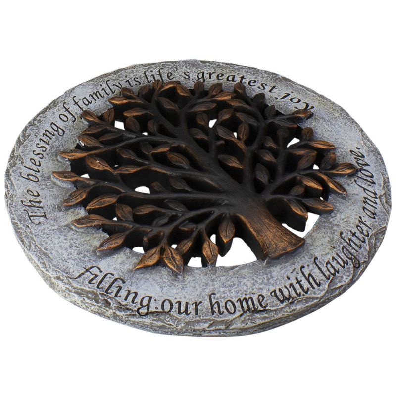 Roman The Blessing of Family Decorative Tree Spring Outdoor Garden Patio Stepping Stone 12", 2 of 4