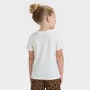 Toddler Girls' Short Sleeve Halloween Graphic T-Shirt - Cat & Jack™ Cream - 3 of 4