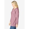 Woman Within Plus Size Crochet Trim Sweatshirt - 4 of 4