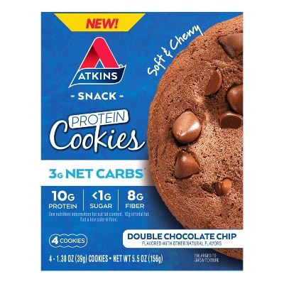Photo 1 of Atkins Cookies - Double Chocolate Chip - 4ct Exp 19/05/2024
