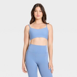 Women's Everyday Soft Light Support Strappy Sports Bra - All In Motion™ - 1 of 4