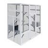 62"Wx70"H Outdoor Wooden Large Pet Enclosure With Anti-UV And Waterproof,7 Platforms And 2 Resting Boxes,Cat Shelter -Maison Boucle - 4 of 4