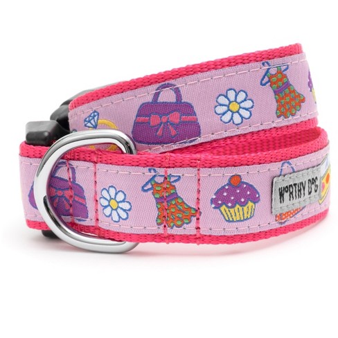 The Worthy Dog Graphic Diamond Dog Collar - Pink - Xs : Target