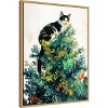 Amanti Art Cats Life Christmas Tree by Justyna Jaszke Framed Canvas Wall Art - 2 of 4