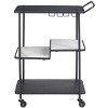 Zuo Constanza Bar Cart Black - 4 of 4