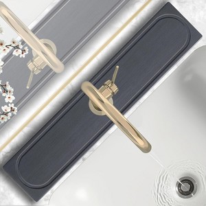 Fast Drying Super Absorbent Diatomite Mat - Raised Feet, Fits Kitchen Sink/Bathroom, Anti-Moisture - 1 of 4